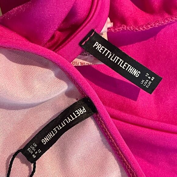 Prettly Little Thing Mix & Match Swim Bikini Top & Bottom Size 12/8 Pink 2 Piece - Picture 7 of 9